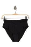 CYN AND LUCA SOLID V HIGH WAIST SWIM BOTTOMS