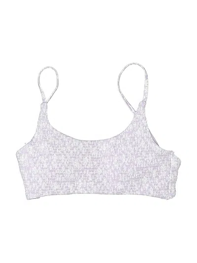 Pre-owned Cyn And Luca Swimsuit Top Purple Swimwear