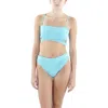 Cyn And Luca Womens Metallic Striped Swim Bottom Separates In Multi