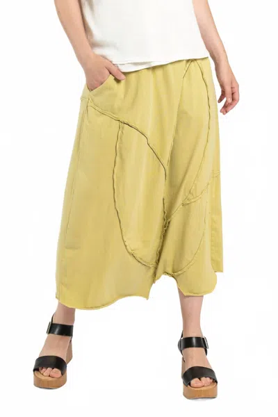 Cynthia Ashby Asymmetrical Skirt In Gold In Yellow