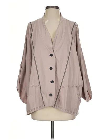 Pre-owned Cynthia Ashby Cardigan Sweater In Tan