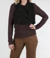 Cynthia Ashby Chord Copped Vest In Root