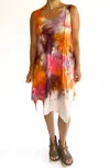 Cynthia Ashby Eden Sleeveless Midi Dress In Floral Multi