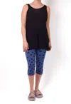 Cynthia Ashby Sleeveless Mesh Tunic In Black
