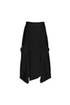 Cynthia Ashby Turn Skirt In Black In Black
