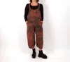 Cynthia Ashby Vernon Wide Leg Overalls In Outback