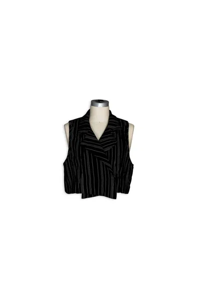 Cynthia Ashby Women's Chord Reversible Vest In Charcoal In Pink