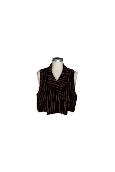 Cynthia Ashby Women's Chord Reversible Vest In Henna In Brown