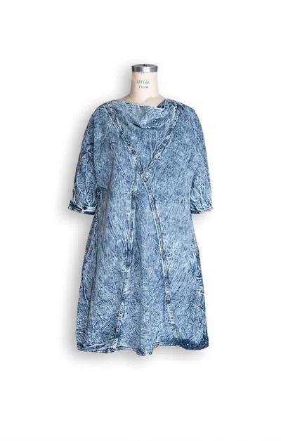 Cynthia Ashby Women's Geneva Denim Dress In Acid Wash In Pattern