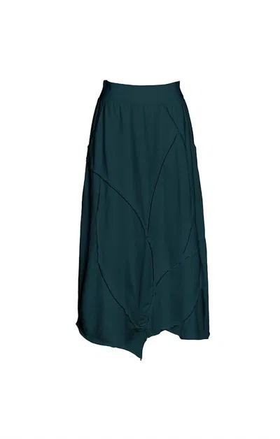 Cynthia Ashby Women's Jade Asymmetrical Skirt In Baltic In Blue