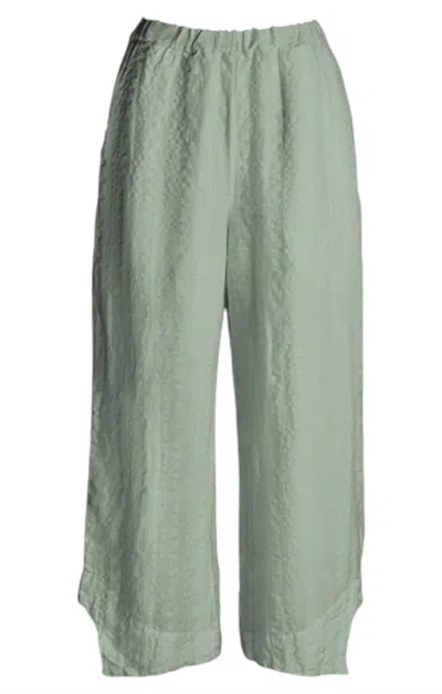 Cynthia Ashby Women's Milo Linen Pants In Sage In Multi