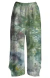 Cynthia Ashby Women's Milo Linen Pants In Waterlily In Multi
