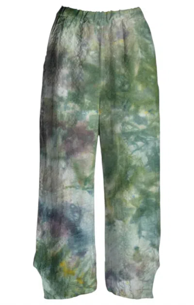 Cynthia Ashby Women's Milo Linen Pants In Waterlily In Multi