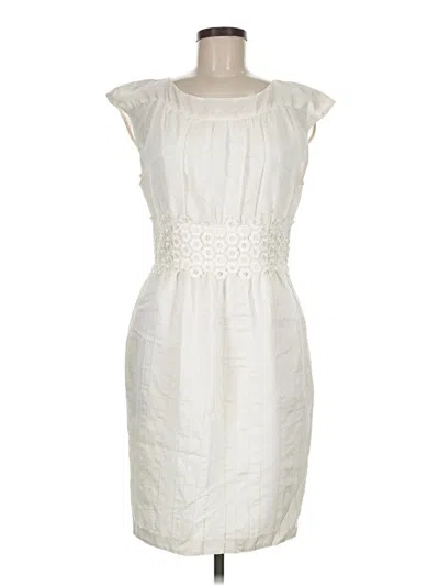 Pre-owned Cynthia Cynthia Steffe Cocktail Dress In Ivory