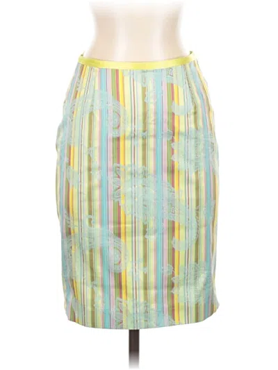 Pre-owned Cynthia Cynthia Steffe Formal Skirt In Yellow