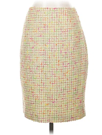 Pre-owned Cynthia Cynthia Steffe Formal Skirt In Yellow