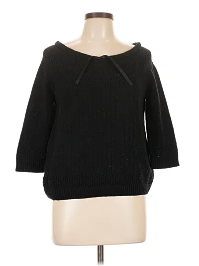Pre-owned Cynthia Cynthia Steffe Pullover Sweater In Black