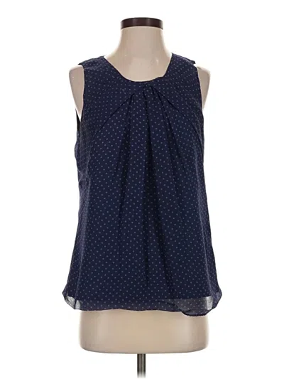 Pre-owned Cynthia Cynthia Steffe Sleeveless Blouse In Blue