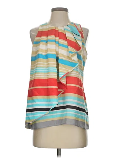 Pre-owned Cynthia Cynthia Steffe Sleeveless Blouse In Tan