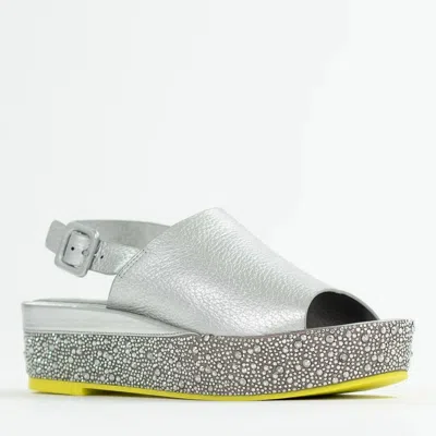 Cynthia Richard Women's Lucille Sandal In Prata Metallic In Multi