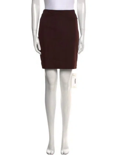 Pre-owned Cynthia Rose Mini Skirt In Brown
