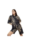 Cynthia Rowley Amalfi Camp Shirt In Black