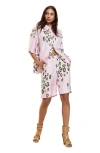 Cynthia Rowley Amalfi Gold Foil Shorts In Pink