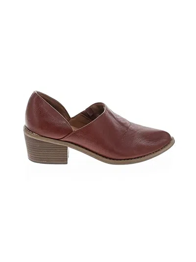 Pre-owned Cynthia Rowley Ankle Boots In Burgundy