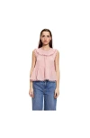 Cynthia Rowley Annabelle Sleeveless Blouse In Pink