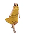 Cynthia Rowley Annabelle Sleeveless Midi Dress In Green