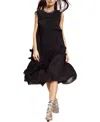 Cynthia Rowley Annabelle Sleeveless Midi Dress In Black