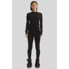 Cynthia Rowley Aspen Crewneck Knit Top In Black