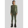 Cynthia Rowley Aspen Crewneck Knit Top In Dark Green