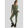 Cynthia Rowley Aspen Knit Jogger In Dark Green