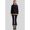 Cynthia Rowley Athena Long Sleeve Tee In Black
