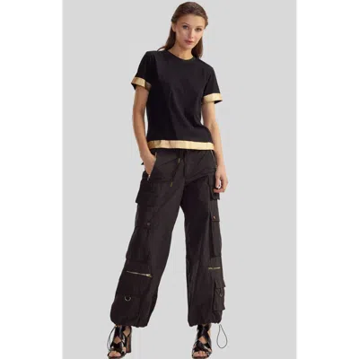 Cynthia Rowley Athena Tee In Black