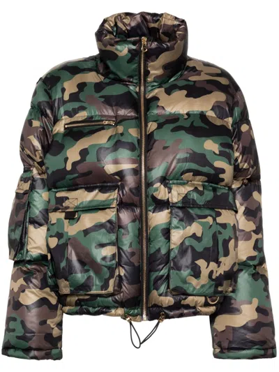 Cynthia Rowley Backcountry Padded Jacket In Green