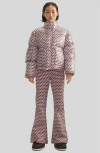 Cynthia Rowley Backcountry Puffer Jacket In Taupe Multi