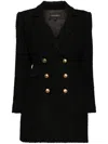 Cynthia Rowley Bardot Boucle Blazer Dress In Black