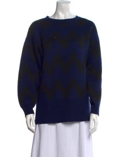 Pre-owned Cynthia Rowley Bateau Neckline Sweater In Green