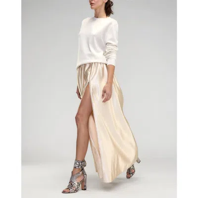 Cynthia Rowley Belle Maxi Skirt In Champagne
