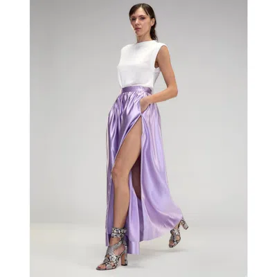 Cynthia Rowley Belle Maxi Skirt In Purple