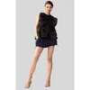 Cynthia Rowley Blair Bow Top In Black