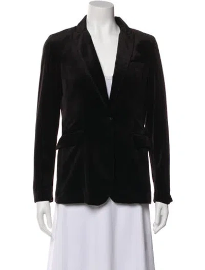 Pre-owned Cynthia Rowley Blazer In Black