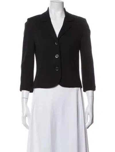 Pre-owned Cynthia Rowley Blazer In Black