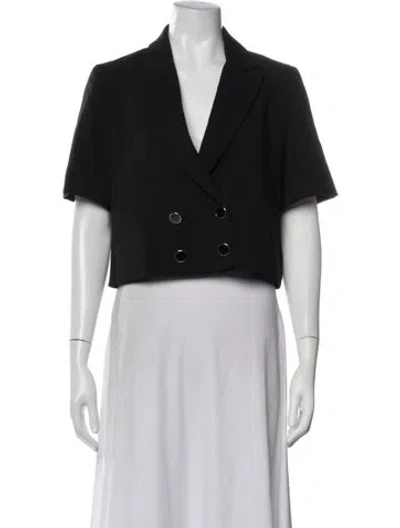 Pre-owned Cynthia Rowley Blazer In Black