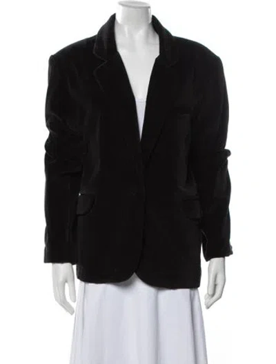 Pre-owned Cynthia Rowley Blazer In Black