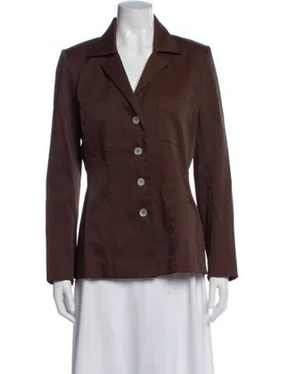 Pre-owned Cynthia Rowley Blazer In Brown