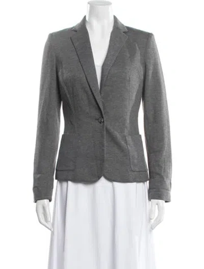 Pre-owned Cynthia Rowley Blazer In Gray