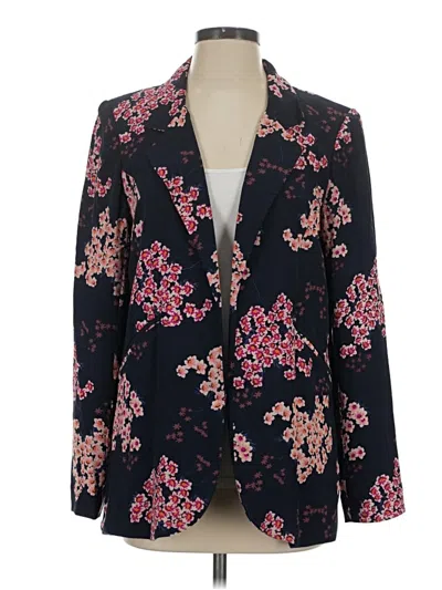 Pre-owned Cynthia Rowley Blazer Jacket In Blue/pink